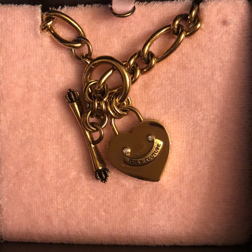 Juicy Couture Heart Padlock Starter Necklace